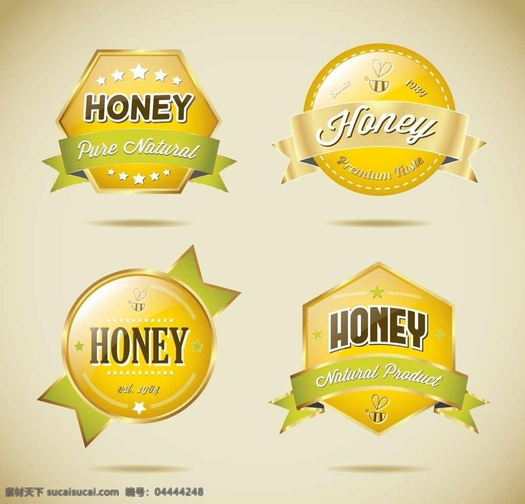 蜂蜜素材 蜂蜜 蜜糖 蜂蜜标签 蜜糖标签 蜂蜜标签素材 蜜糖标签素材 共享设计矢量 包装设计
