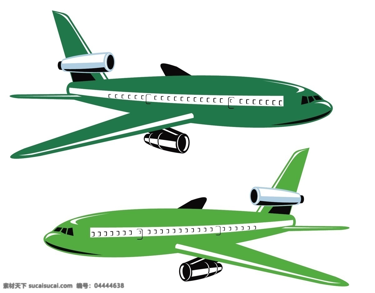 矢量 飞机模型 高清飞机 旅游素材 卡通素材