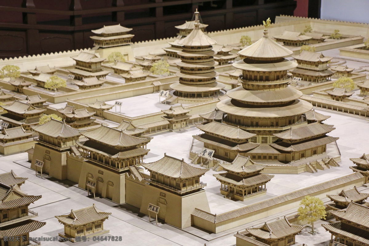 隋唐 遗址 公园 房子 模型 隋唐遗址公园 洛阳 奔跑的兄弟 天堂 明堂 广告 高清 原图 自然景观 建筑景观