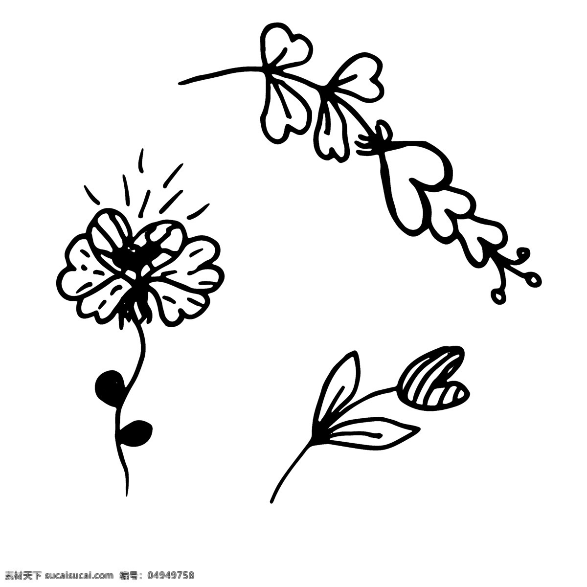 花朵 卡通 手绘 植物 文件