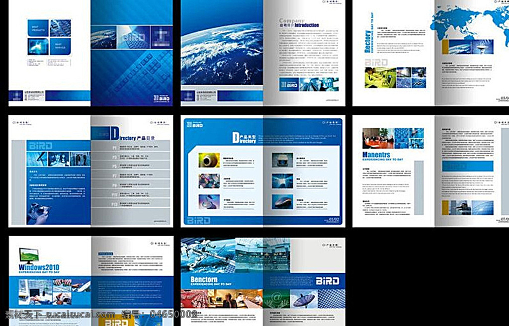 蓝色 企业 宣传册 科技 企业文化 企业画册 企业宣传册 画册设计 白色