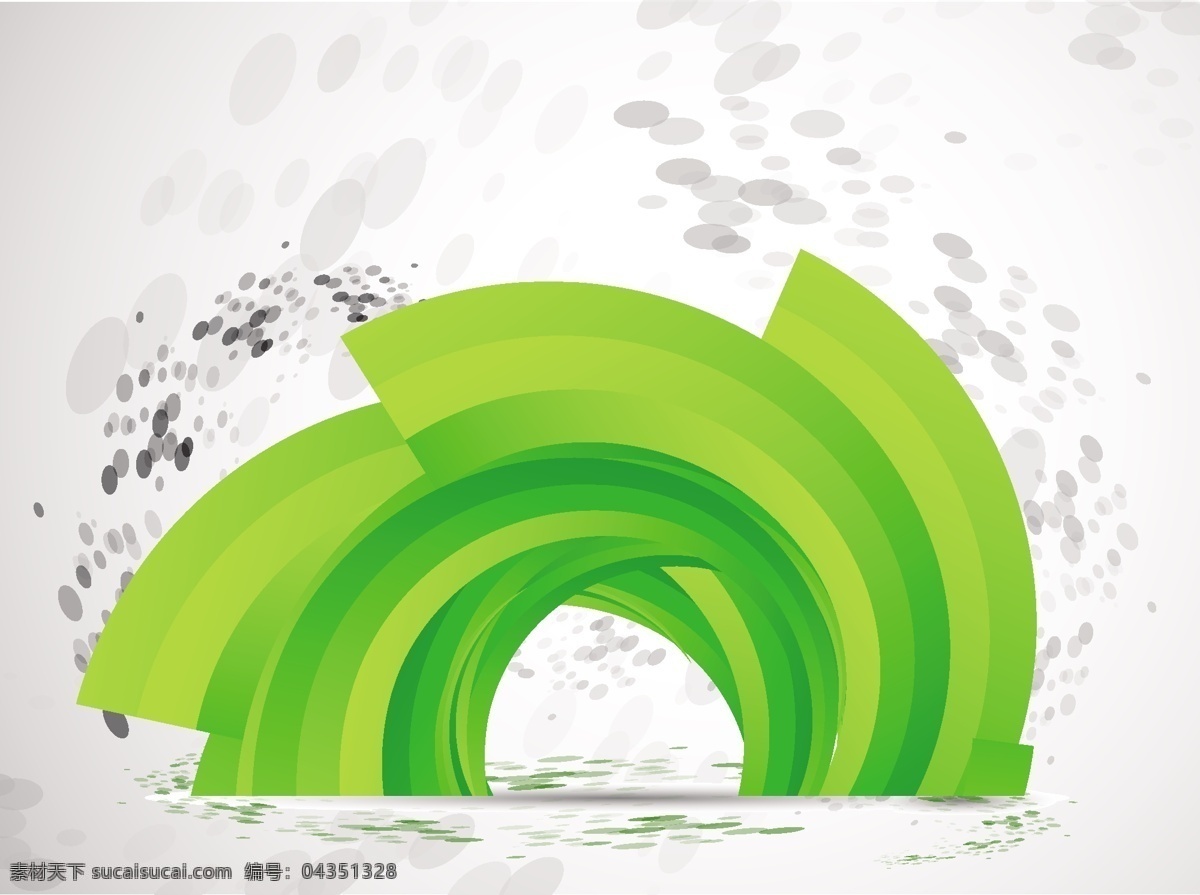 绿色拱形装饰 绿色拱形背景 绿色装饰背景 拱形 花纹 动感圆环 半环装饰背景 创意图
