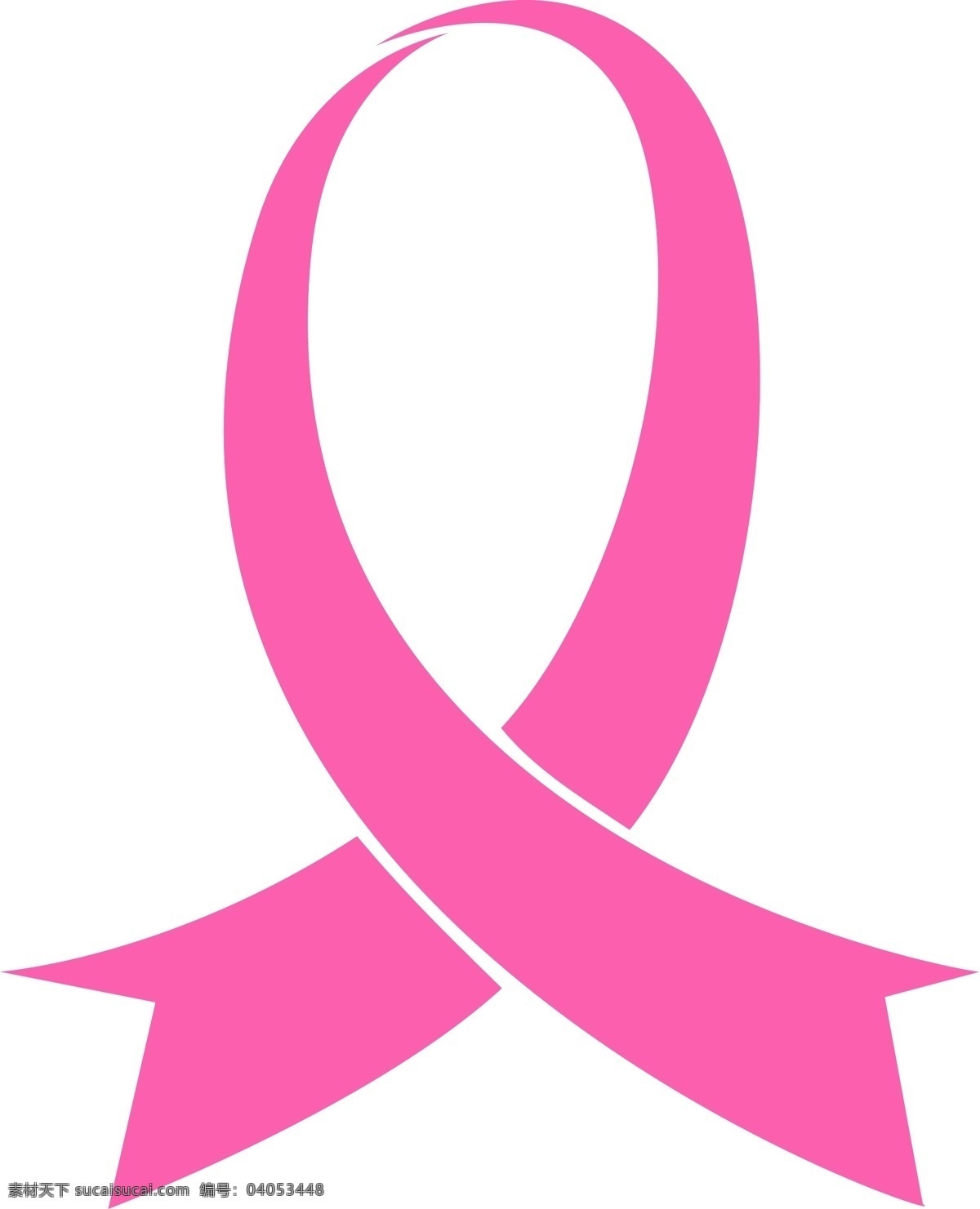 粉红丝带 防治乳腺癌 基金 logo 公共标识标志 标识标志图标 矢量