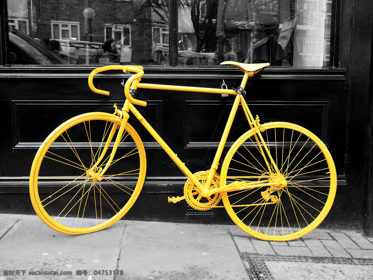 停 阶梯 黄色 自行车 黄色自行车 时尚简约 简洁风格 简约摄影 简约图片 壁纸 其他类别 生活百科