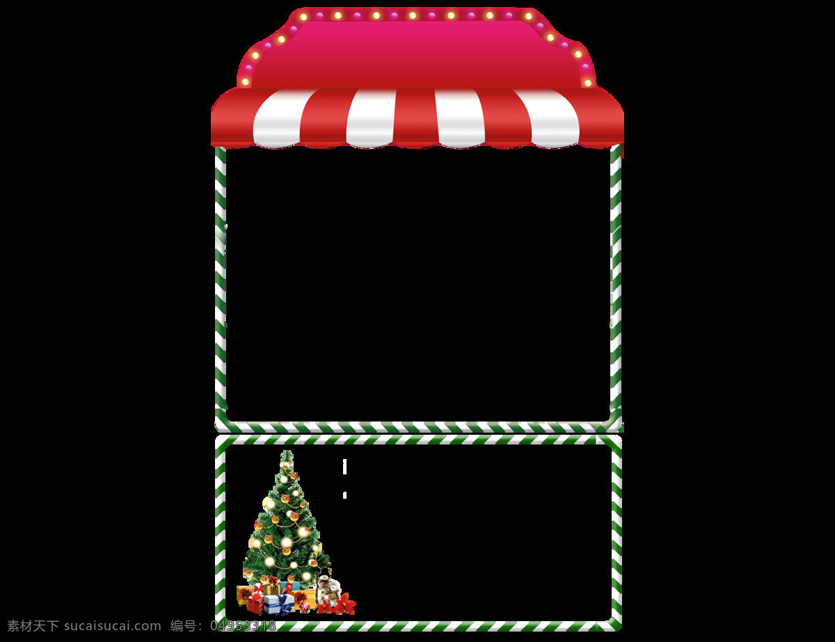创意 圣诞 装饰 栏 元素 png元素 节日 免抠元素 圣诞树 透明素材 文字 信息栏