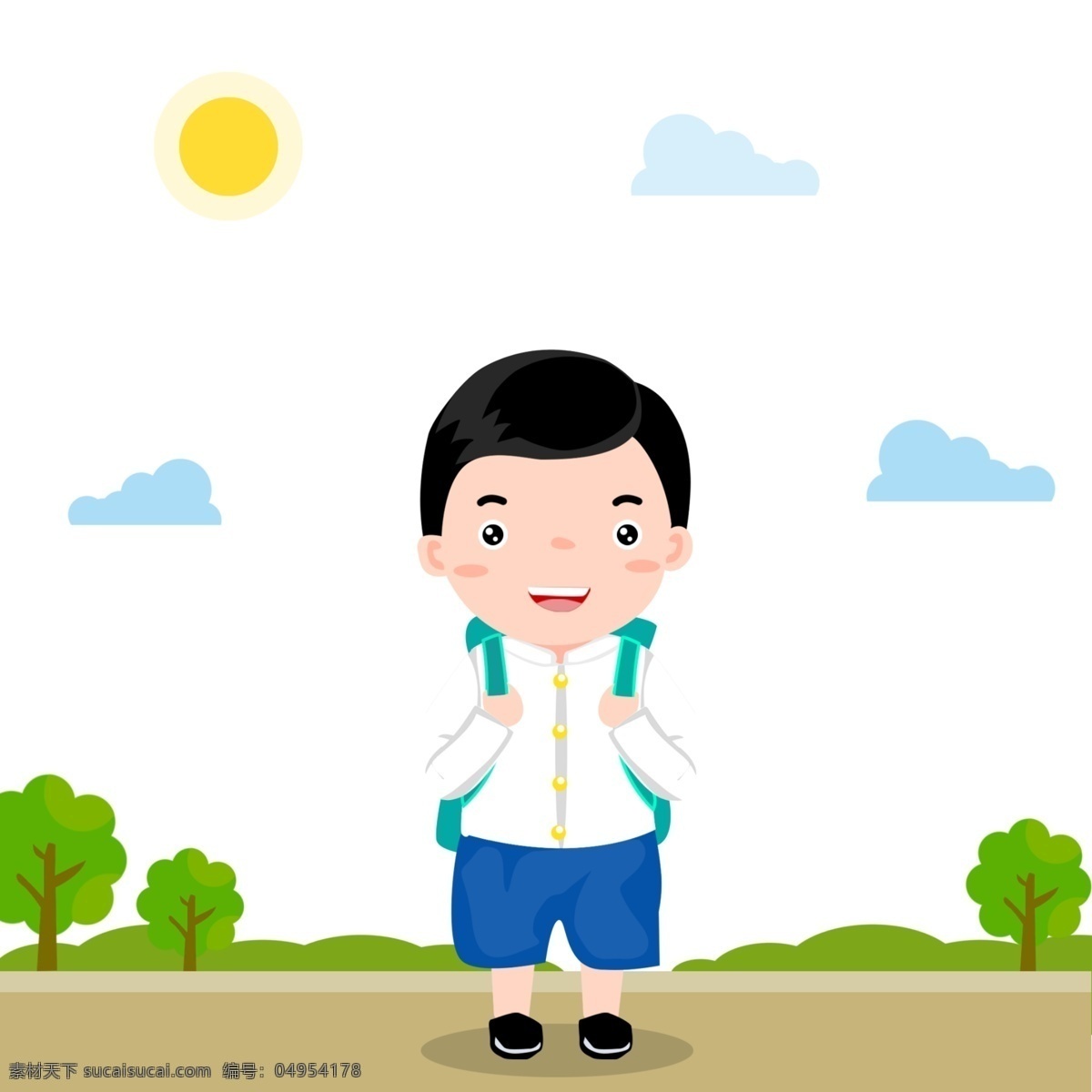 儿童 学生 泰国 衬衫 长脚 试脚男生衬衫