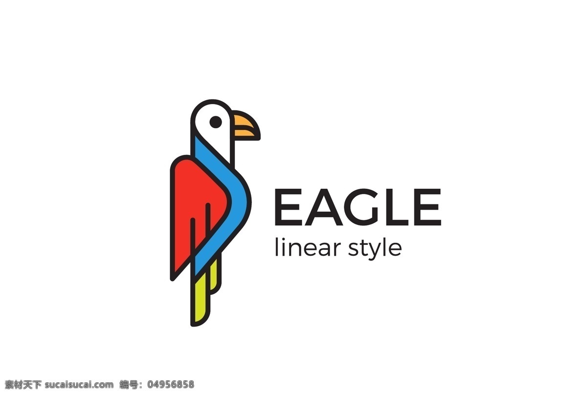 小鸟 时尚 个性 logo 元素 矢量 炫彩 标志 图形 创意 标志设计 商标设计 企业 logo公司 白色