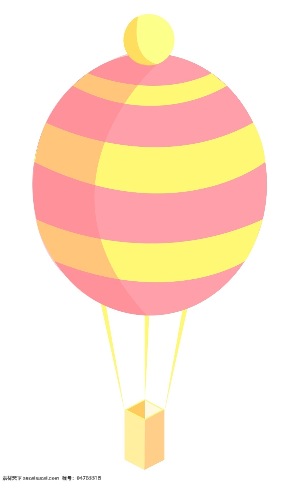 一个 d 彩色 热气球 插画 一个热气球 彩色热气球 插图 热气球插画 2.5d 气球