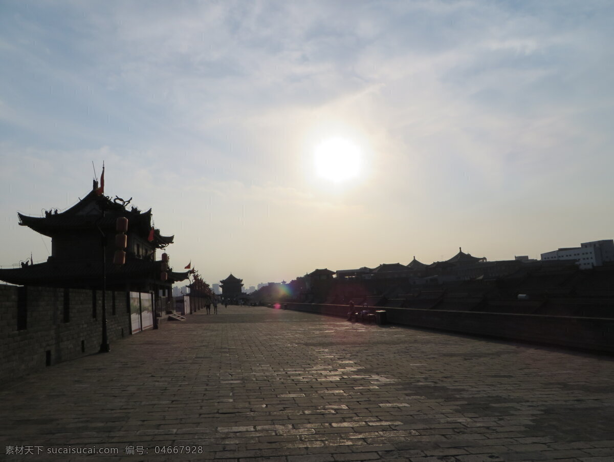 西安 城墙 黄昏 夕阳 逆光 漫步 意境 意蕴 阳光 旅行之西安 旅游摄影 人文景观