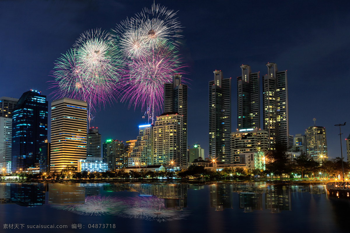 香港烟花 高楼大厦 摩天大楼 城市 建筑 商务中心 夜景 烟火 烟花 美丽烟火 节日烟火 节日烟花 庆祝节日 节日庆祝 文化艺术