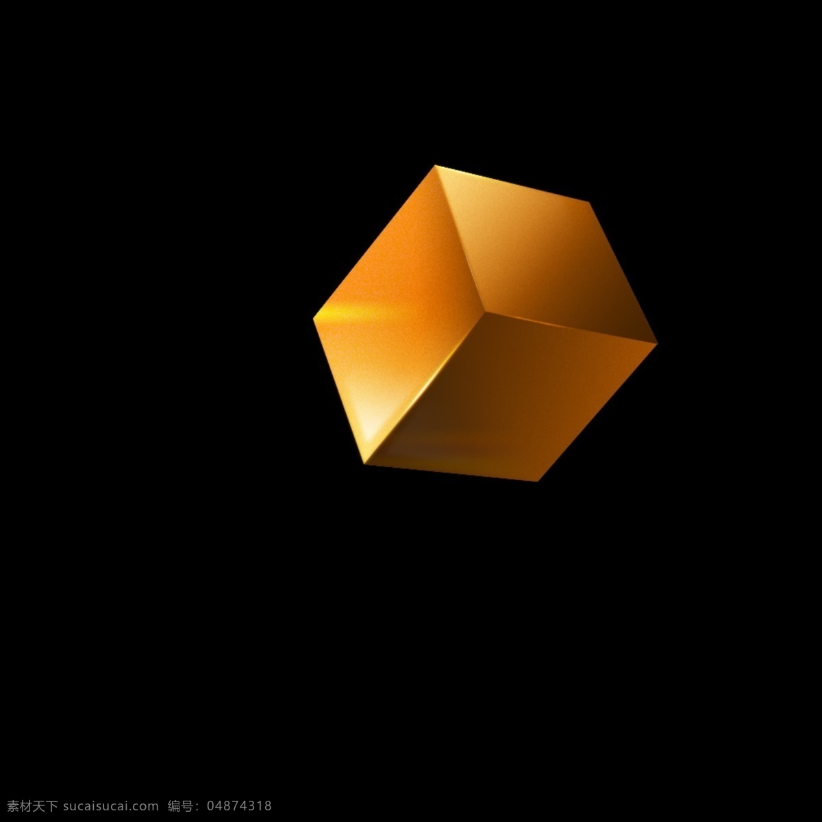 金属块 金子 金属 3d图形 立方体 分层 源文件