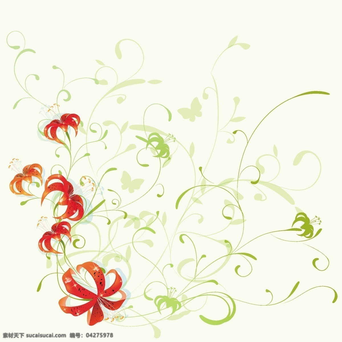 石蒜 花朵 背景 广告 花纹 平面 宣传 资源 矢量 矢量图 花纹花边