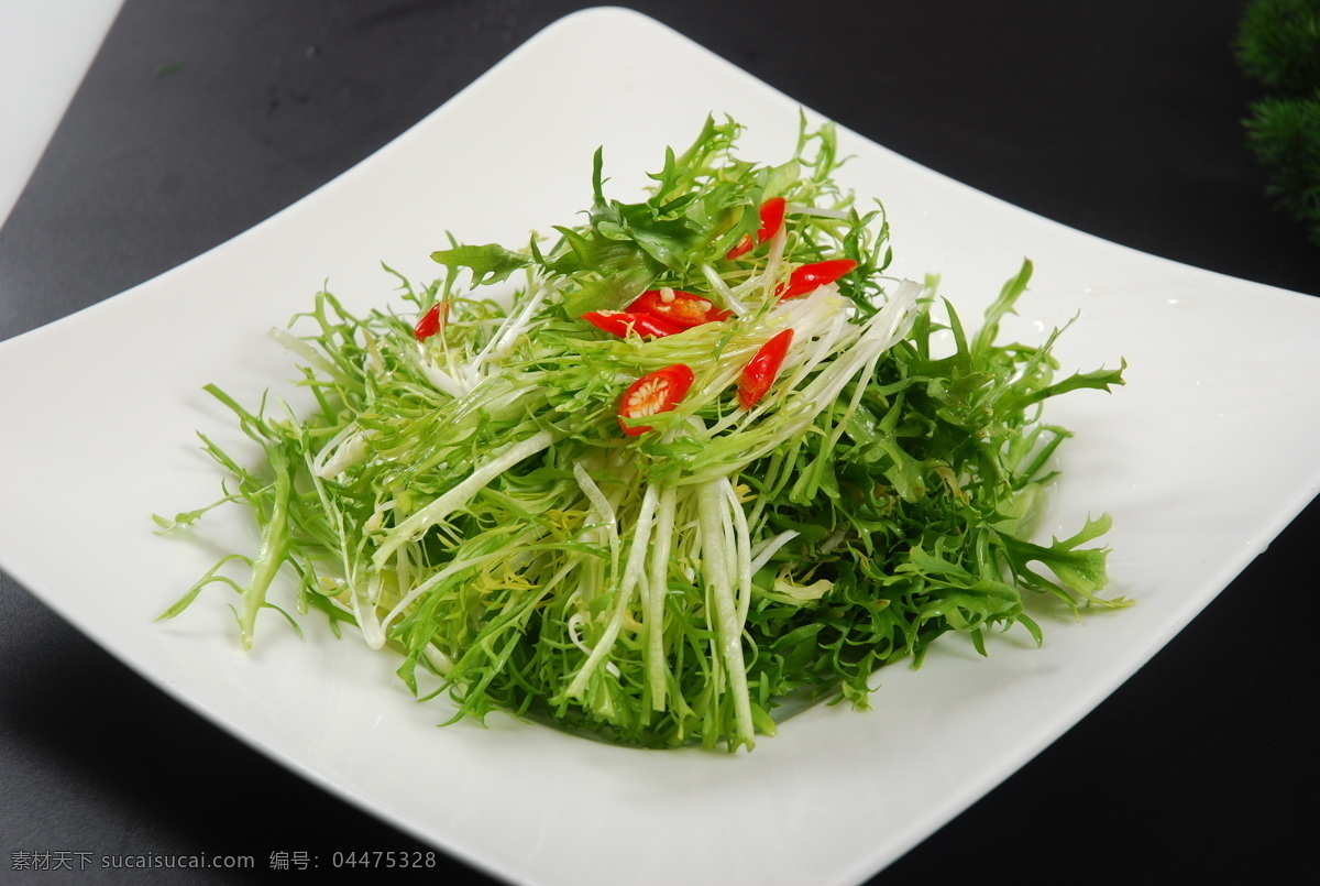 凉拌苦菊 冷菜 凉菜 凉拌菜 苦菊 传统美食 餐饮美食