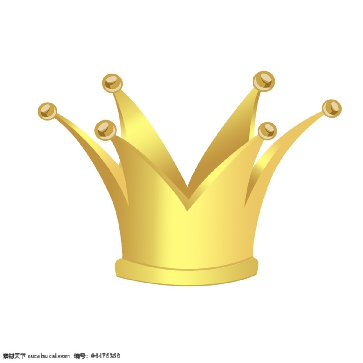 金光闪闪 皇冠 插画 金色的皇冠 皇冠插画 漂亮的皇冠 黄色的皇冠 卡通插画 头饰插画