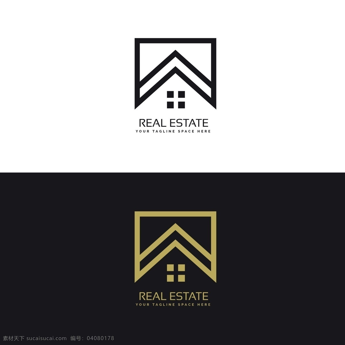 房地产 标志 几何 形状 logo 模板 几何形状 商标 抽象 logo摸吧