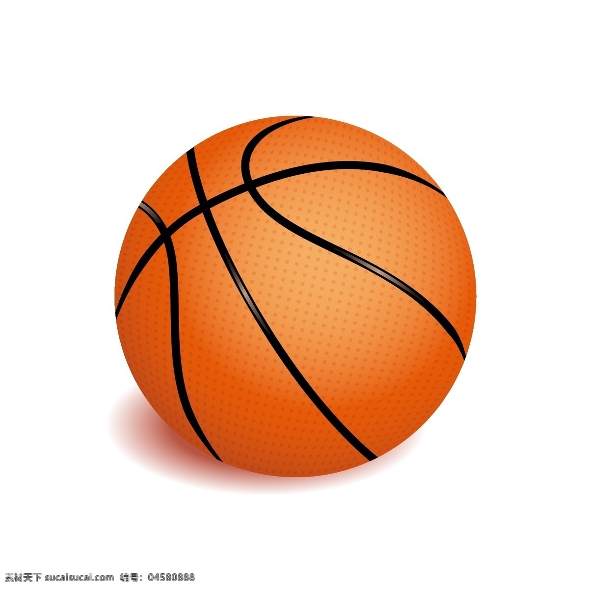 简约 橘黄 矢量 卡通 写实 篮球 元素 运动 海报 篮球日