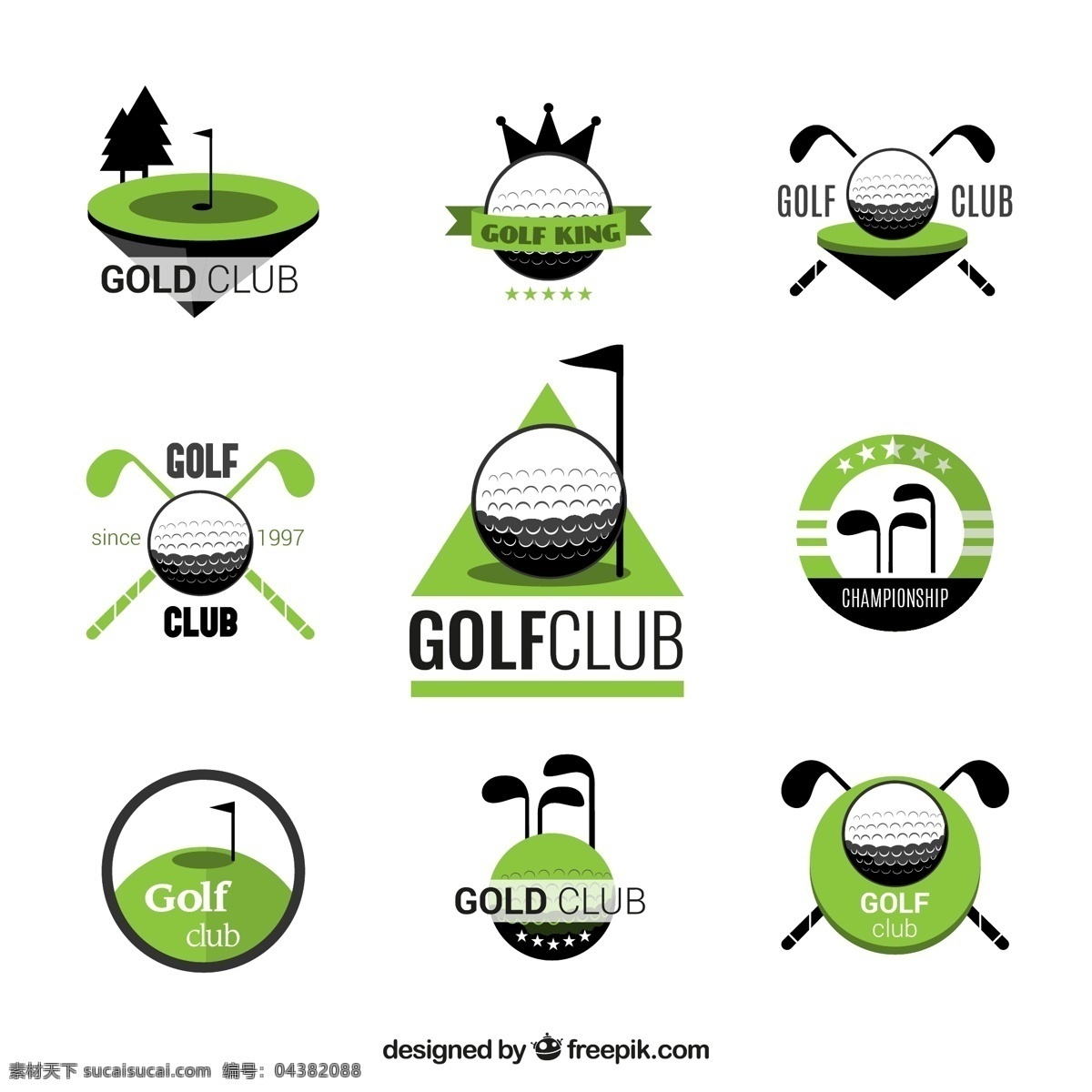 高尔夫 俱乐部 徽章 标签 运动 俱乐部徽章 白色