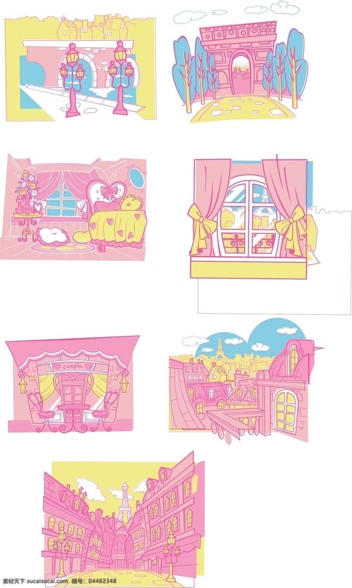 粉 小 猫咪 背景 粉色 可爱 其他矢量图 矢量图 小猫咪 卡通 头像 卡通壁纸 桌面 家居装饰素材 壁纸墙画壁纸