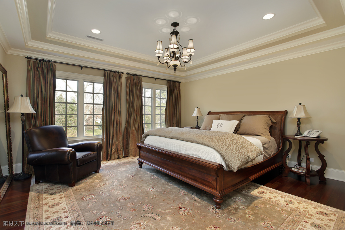 欧式 风格 卧室 欧式风格 床 地毯 室内设计 家装 装修 环境家居