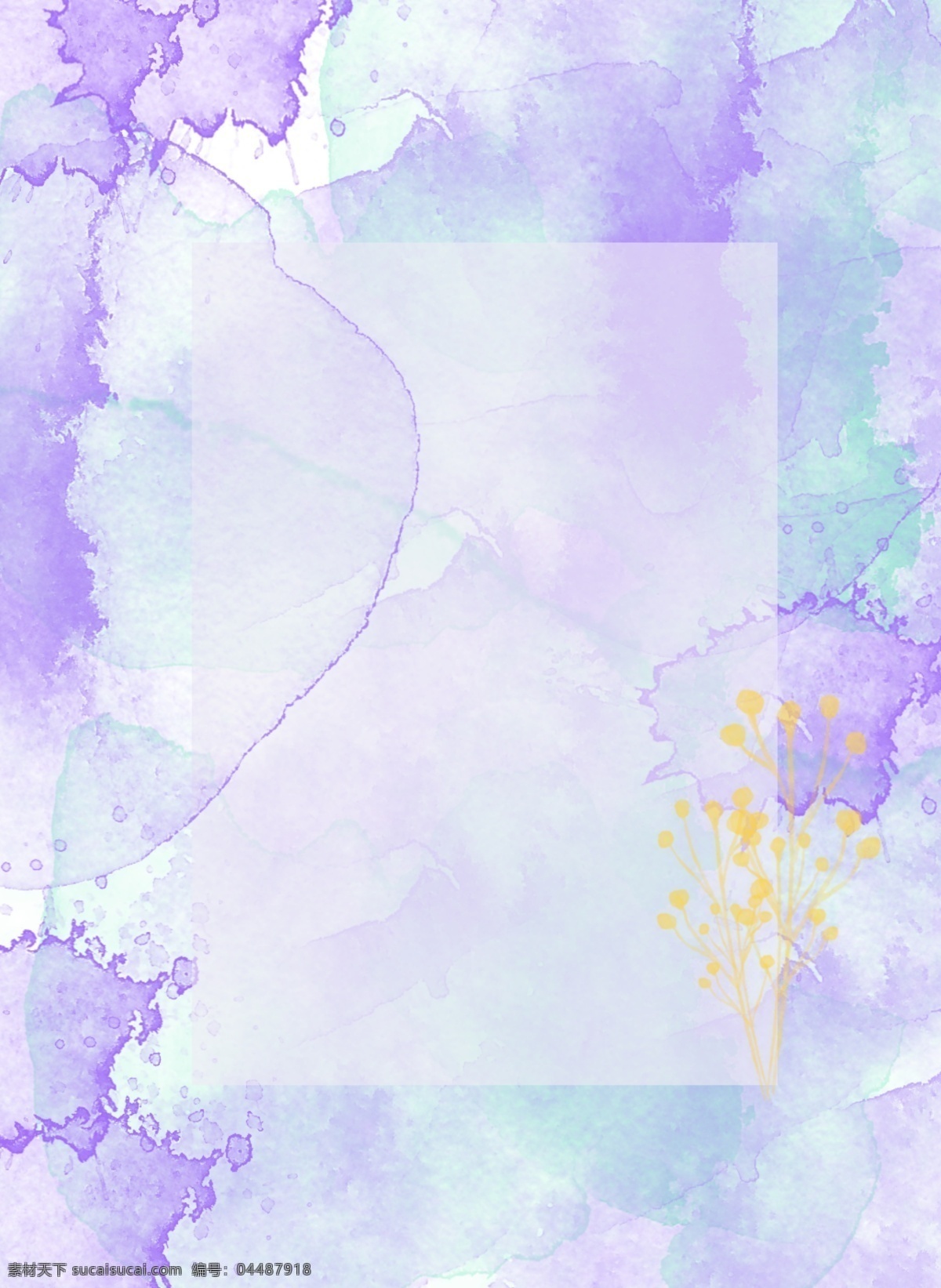 原创 水彩 紫兰 白 泼墨 方框 背景 方框背景素材 花卉 花卉背景 花卉水彩 手绘清新 原创水彩 紫兰白泼墨 手绘水彩手绘 花卉清新 花卉花卉手绘