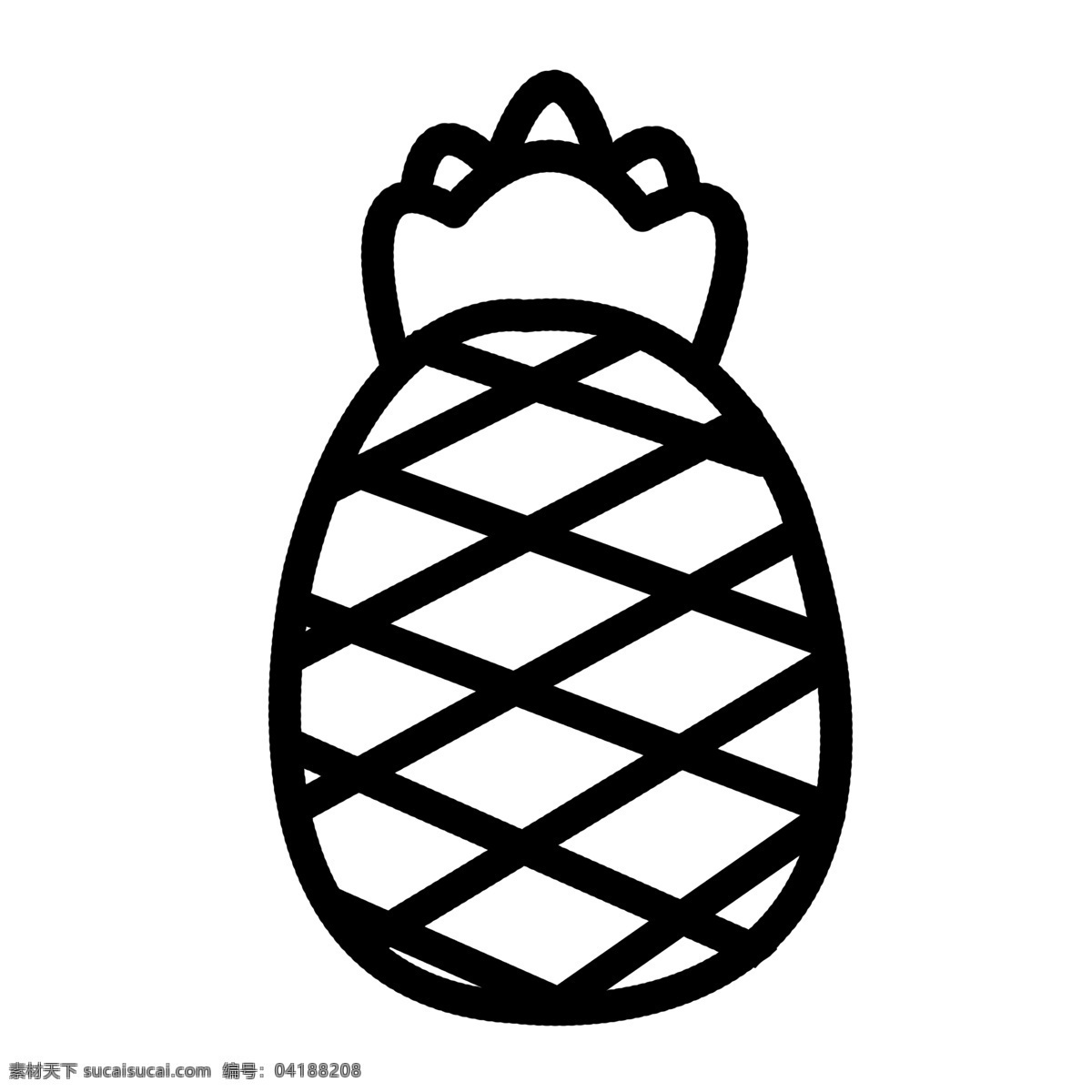 水果 图标 元素 菠萝 ppt图标 简约风格 水果图标 海报图标 菠萝水果 免 扣 图案