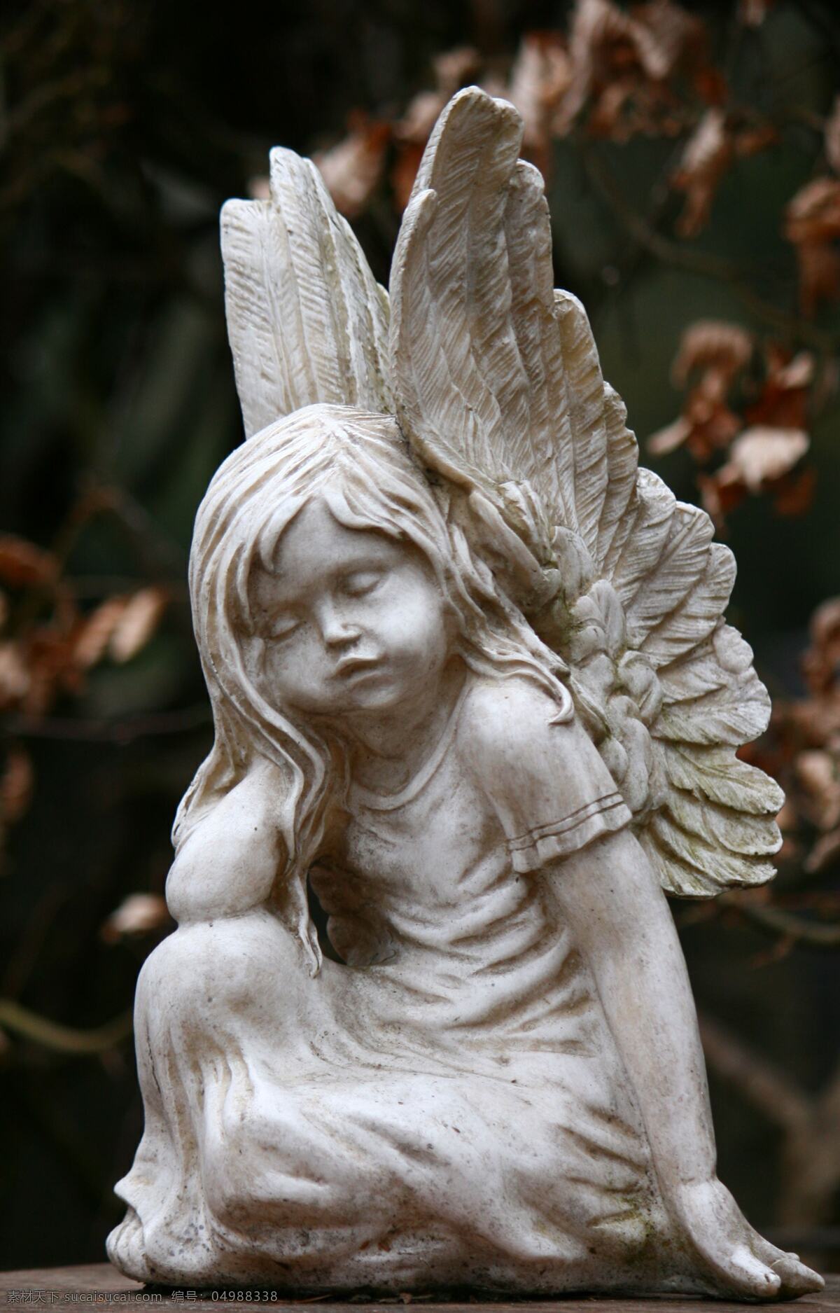 翅膀 雕塑 雕像 建筑园林 石雕 天使 小天使 小 小天使雕像 石制品 艺术品 psd源文件