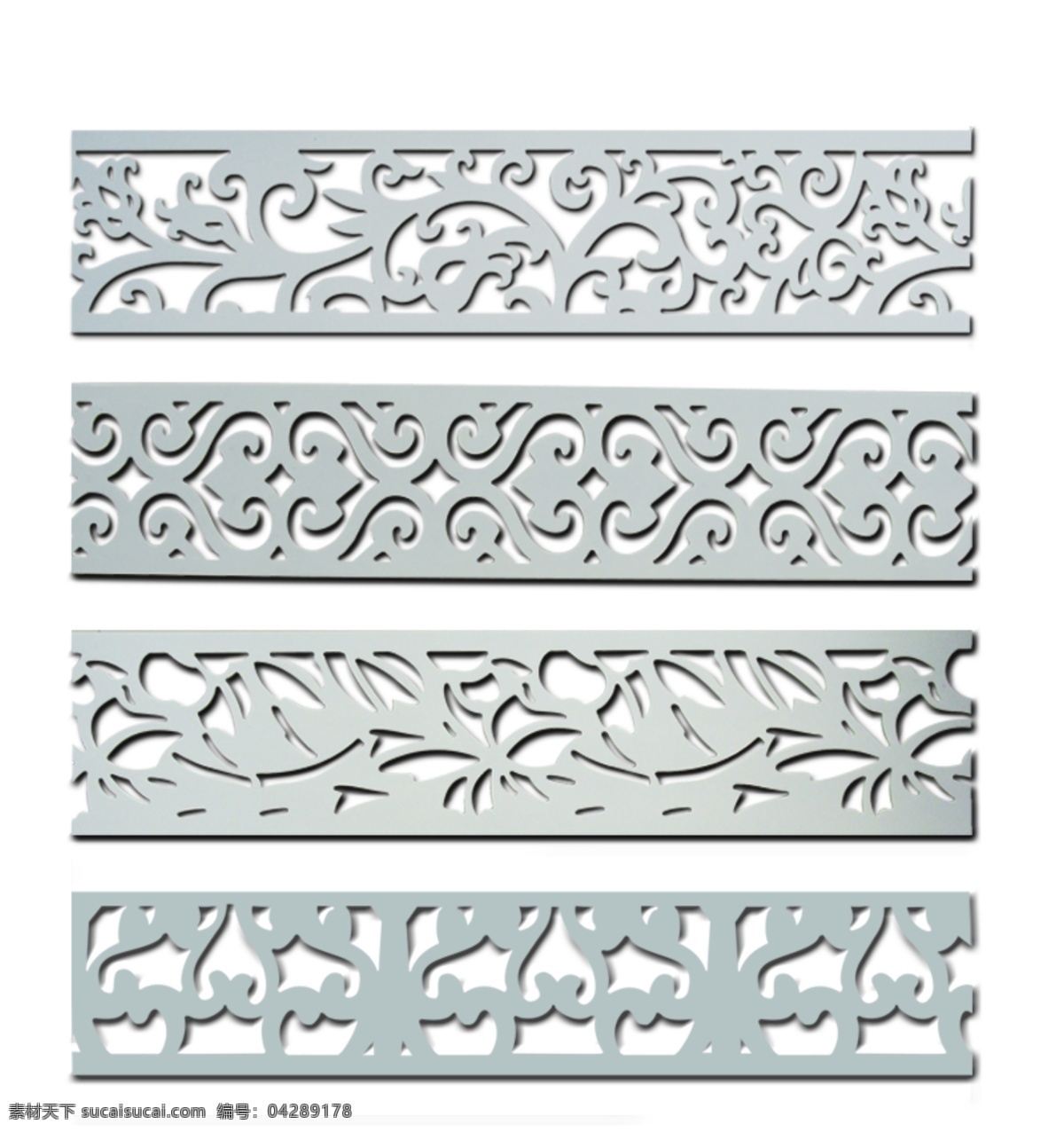 镂空装饰 镂空隔断雕刻 分层 建筑装饰 分层psd 设计素材 三维模型 白色