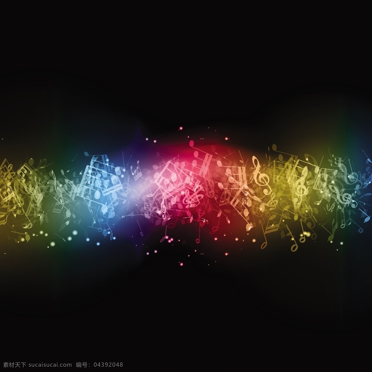 现代音符背景 背景 音乐 抽象 灯光 波浪 颜色 形状 图形 能量 平面设计 元素 现代 音符 曲线 设计元素 黑色