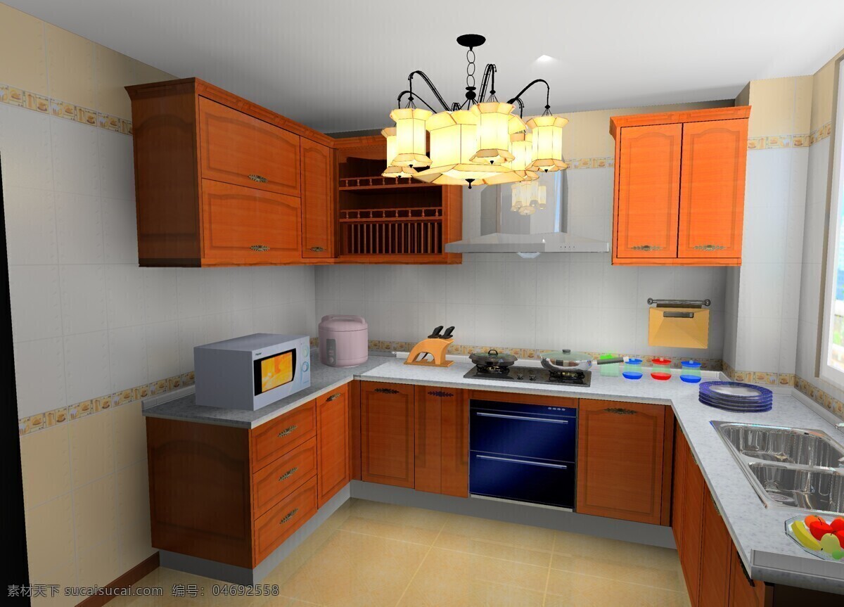 厨房 橱柜 吊灯 工艺 环境设计 盘子 室内设计 美式 设计素材 模板下载 美式厨房 精湛 家居装饰素材