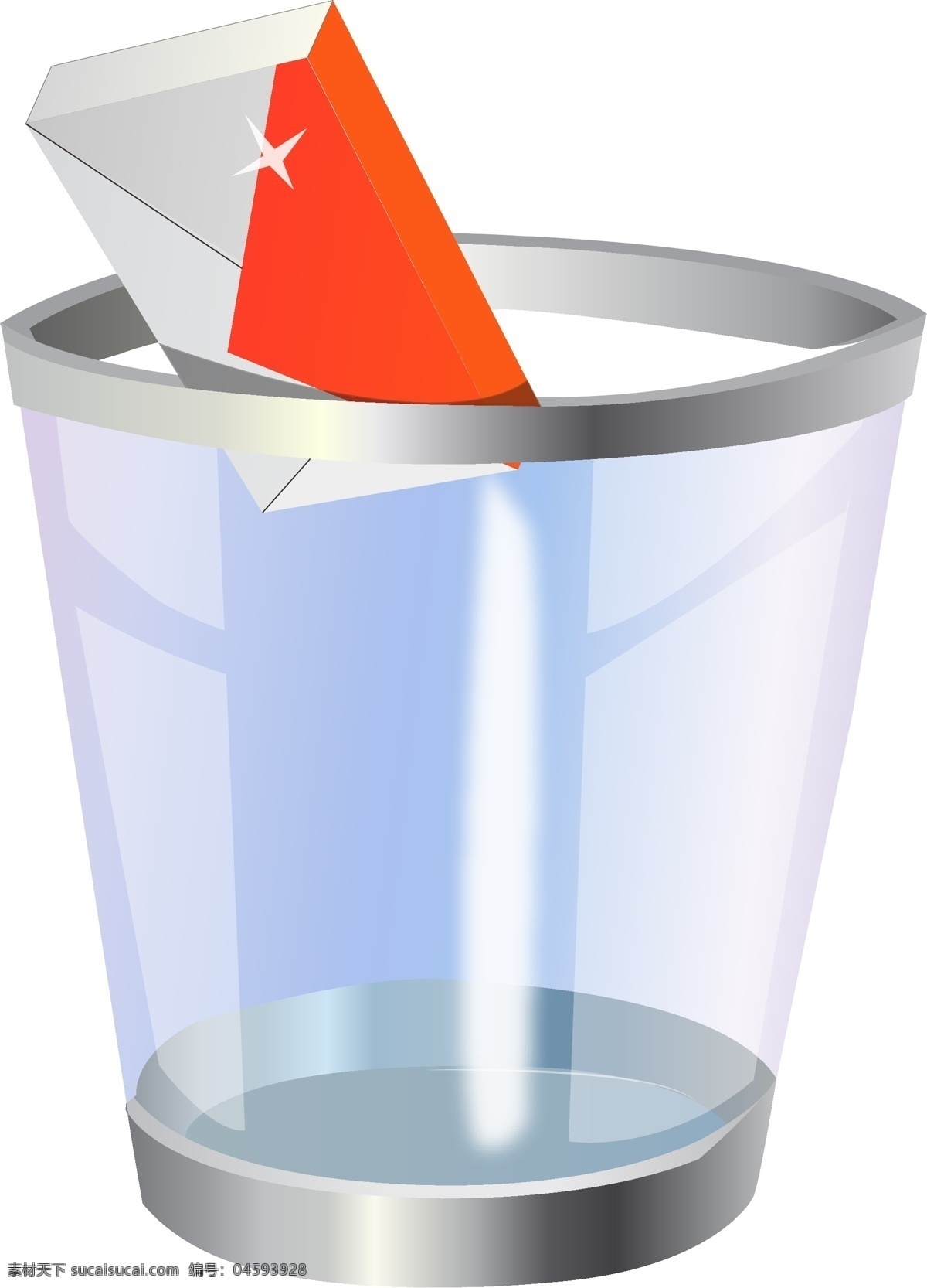 透明 杯子 垃圾桶 邮件 矢量 模板下载 透明杯子 高档杯子 有质感 矢量图 日常生活