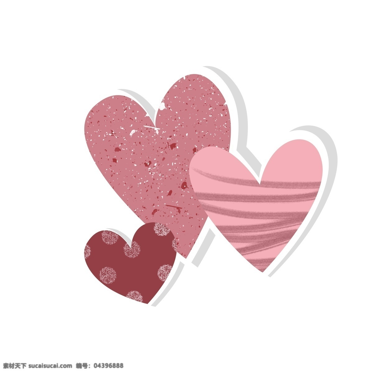 粉色 红色 卡通 可爱 爱心 组合 粉色爱心 红色爱心 可爱卡通爱心 爱心组合 组合贴纸爱心 免 扣