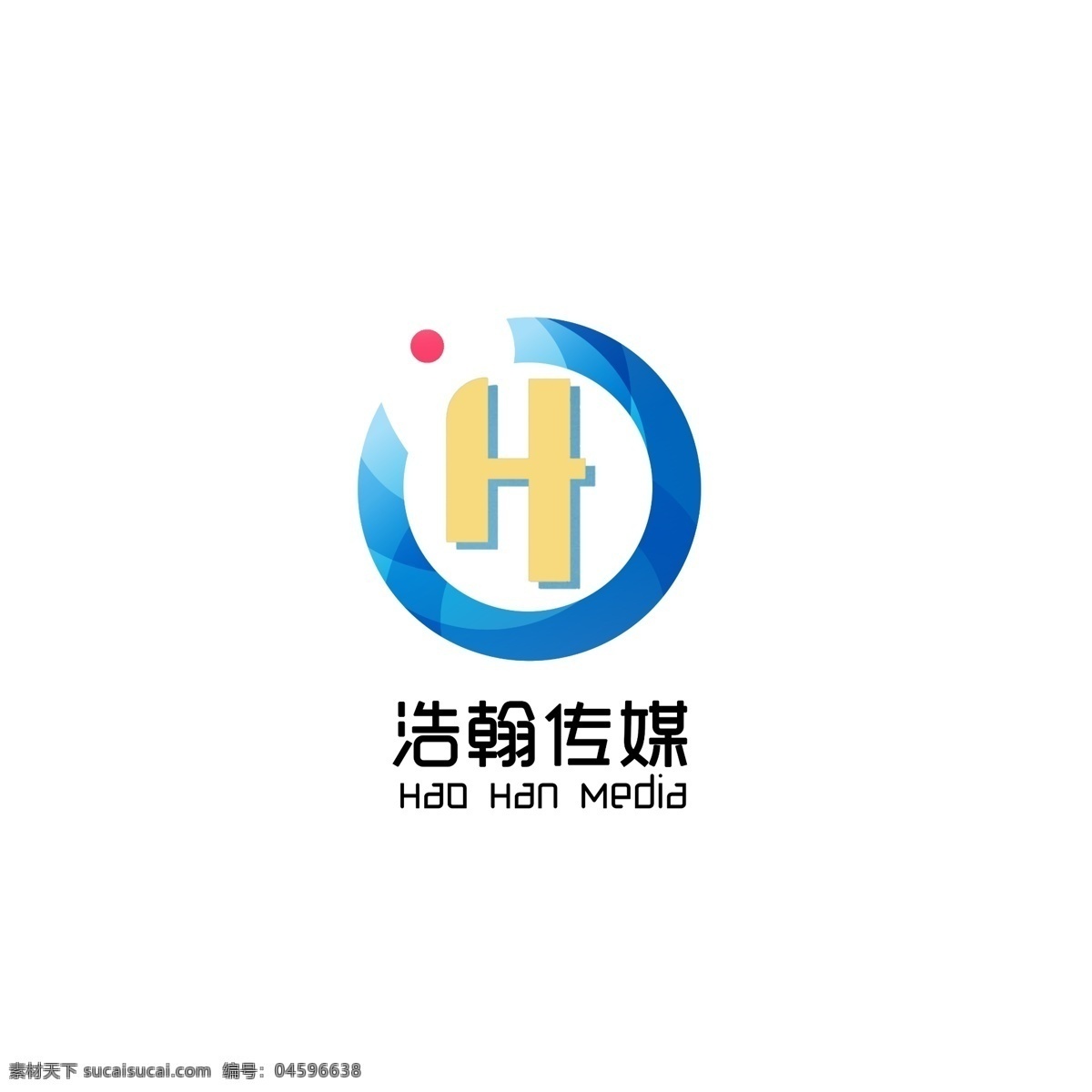 原创 h字母 logo 白色