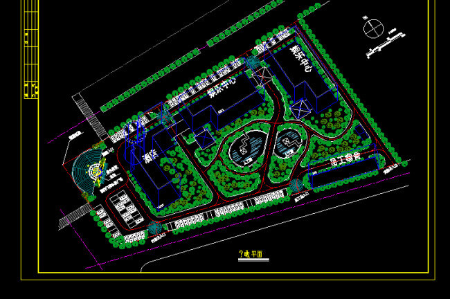 河源 酒店 建筑 cad 总图