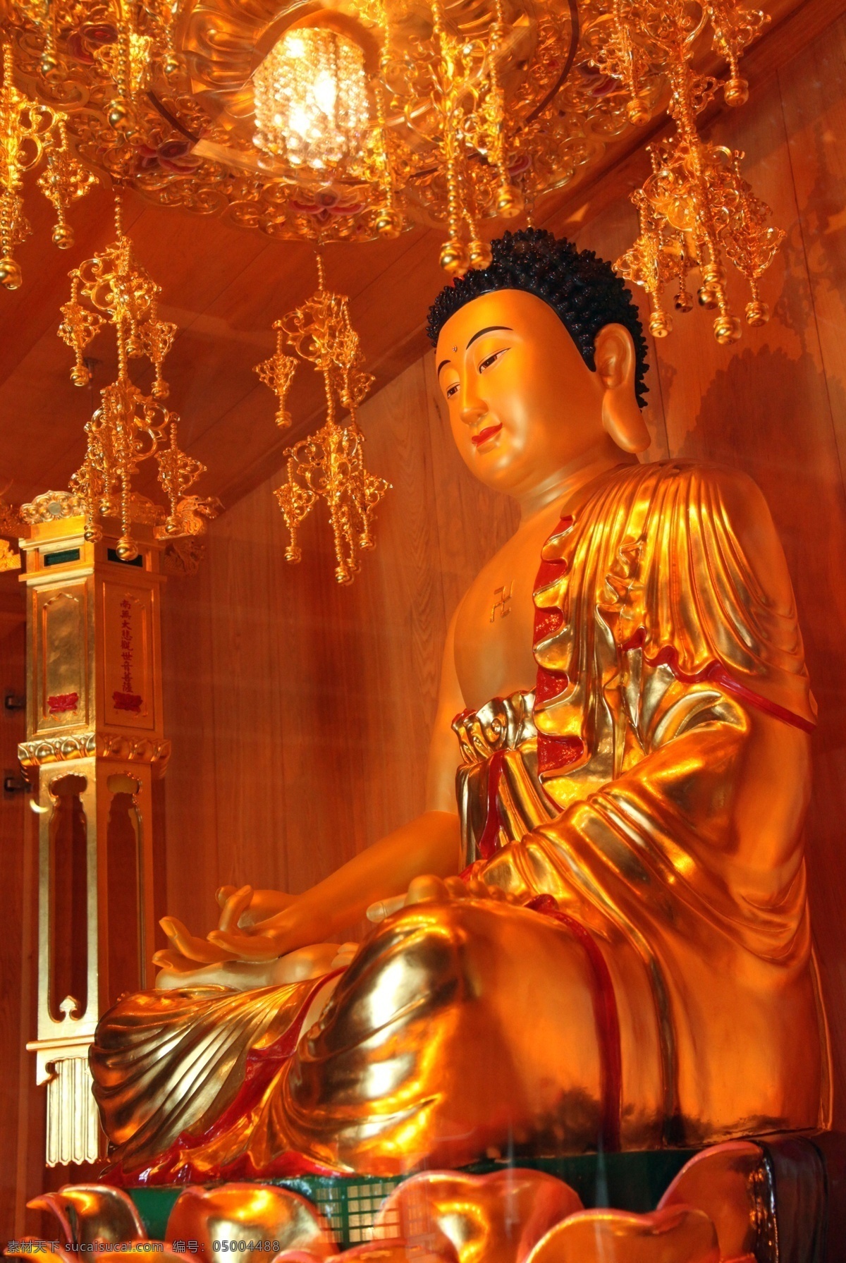 佛像 灯光 雕塑 佛教 如来佛祖 摄影图库 文化艺术 宗教信仰 艺术