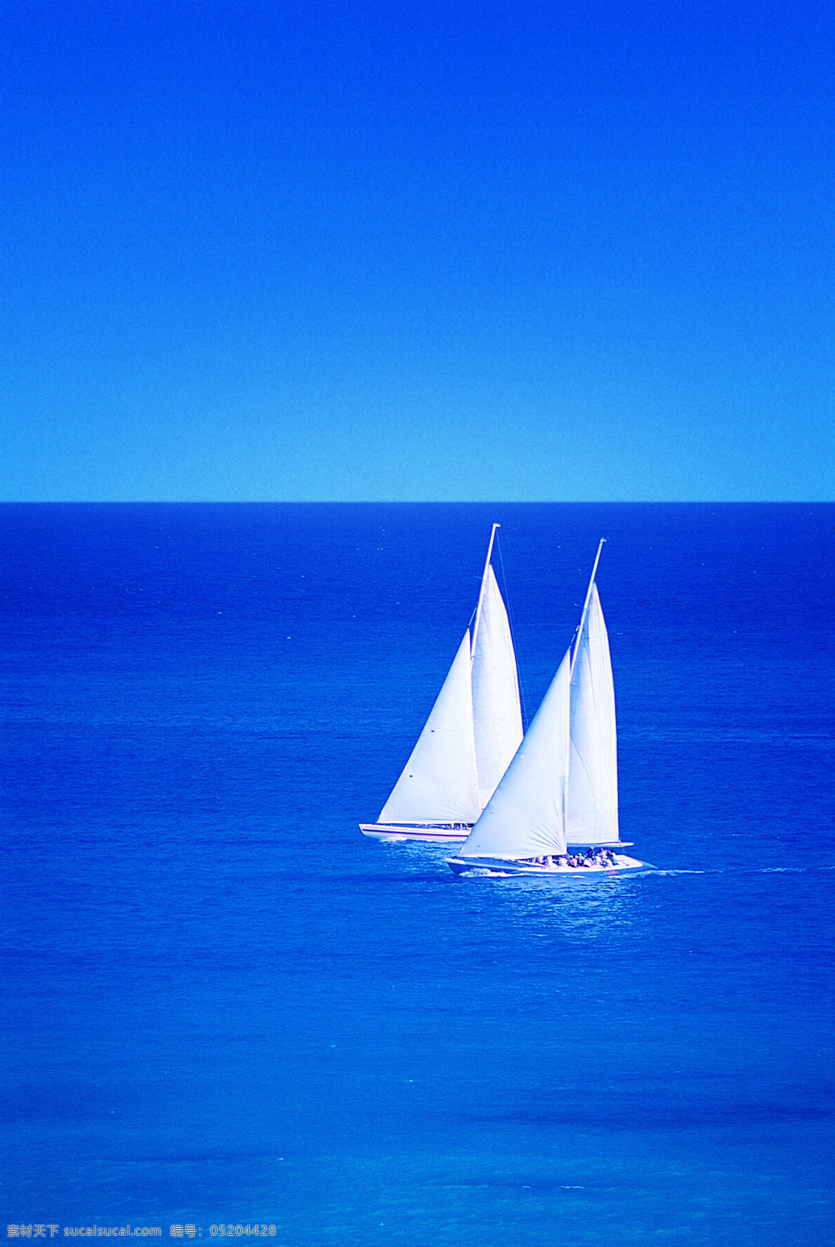大海帆船 大海 帆船 藍天 自然景观 设计图库