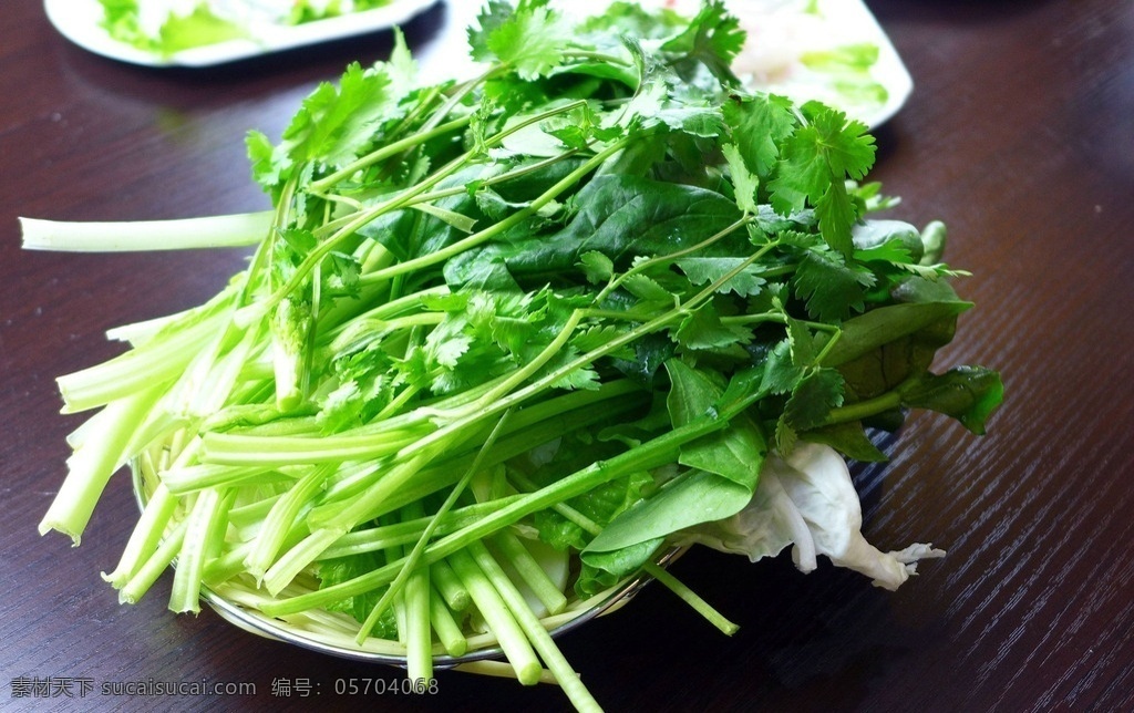 香菜 调味品 火锅 蔬菜 食材 餐饮美食 传统美食