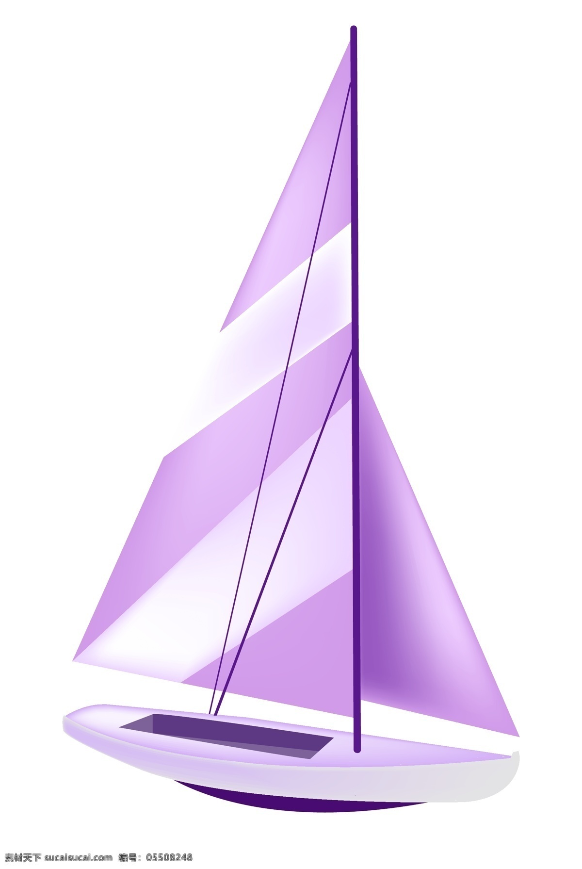 紫色帆船轮船 紫色帆船 大海航海 轮船