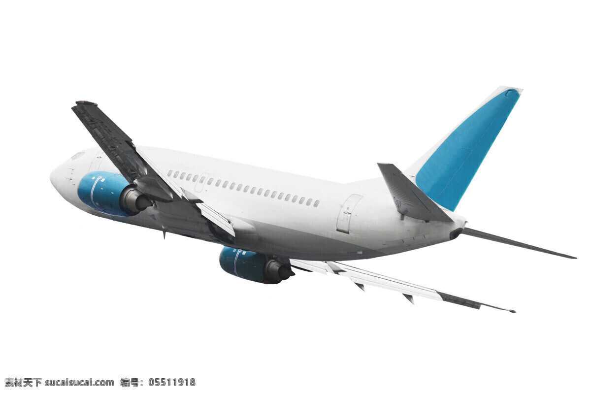 蓝白色 飞机 客机 交通工具 飞机图片 现代科技