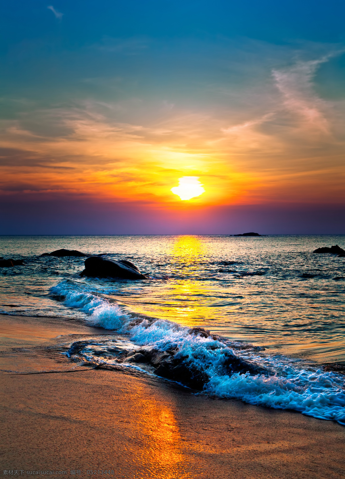 海上日落 海上 日落 傍晚 夕阳 太阳 乌云 海平面 海面 海浪 天空 沙滩 夕阳红 霞光 海滩 海岸 建筑景观 自然景观