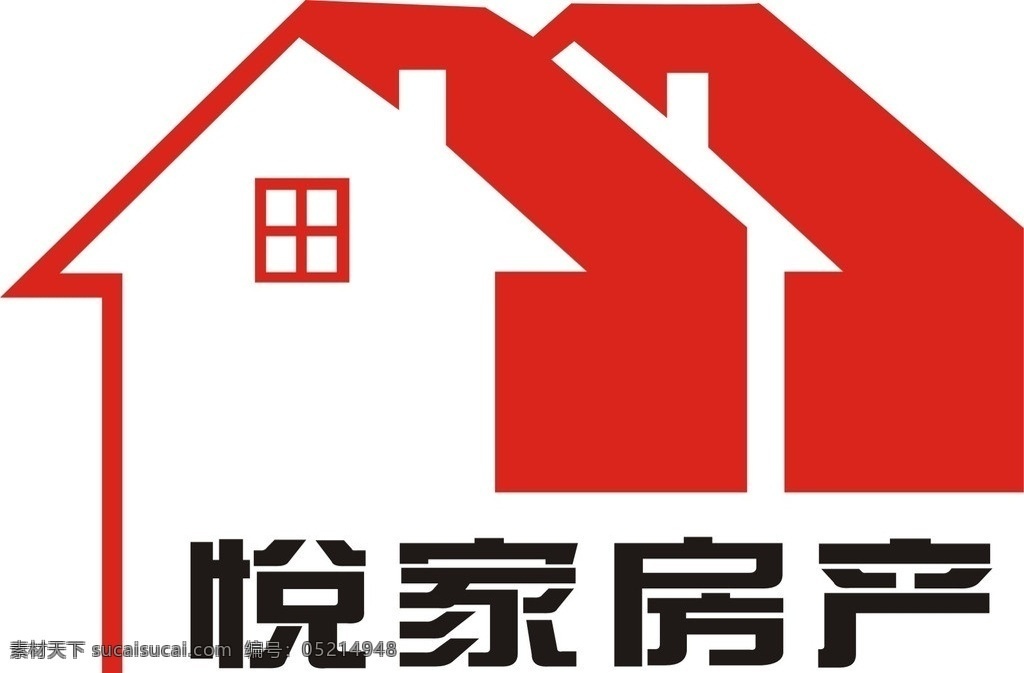 房产logo 房地产 logo 房地产标志 岳家房产 房屋logo 房屋标志 房产标志 其他设计 矢量