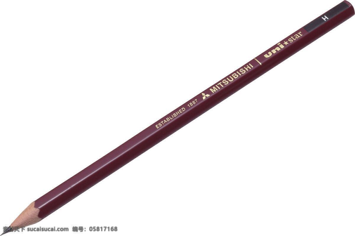 一根 暗红色 铅笔 笔 绘画笔 彩色铅笔 文具 学习用品 办公学习 生活百科