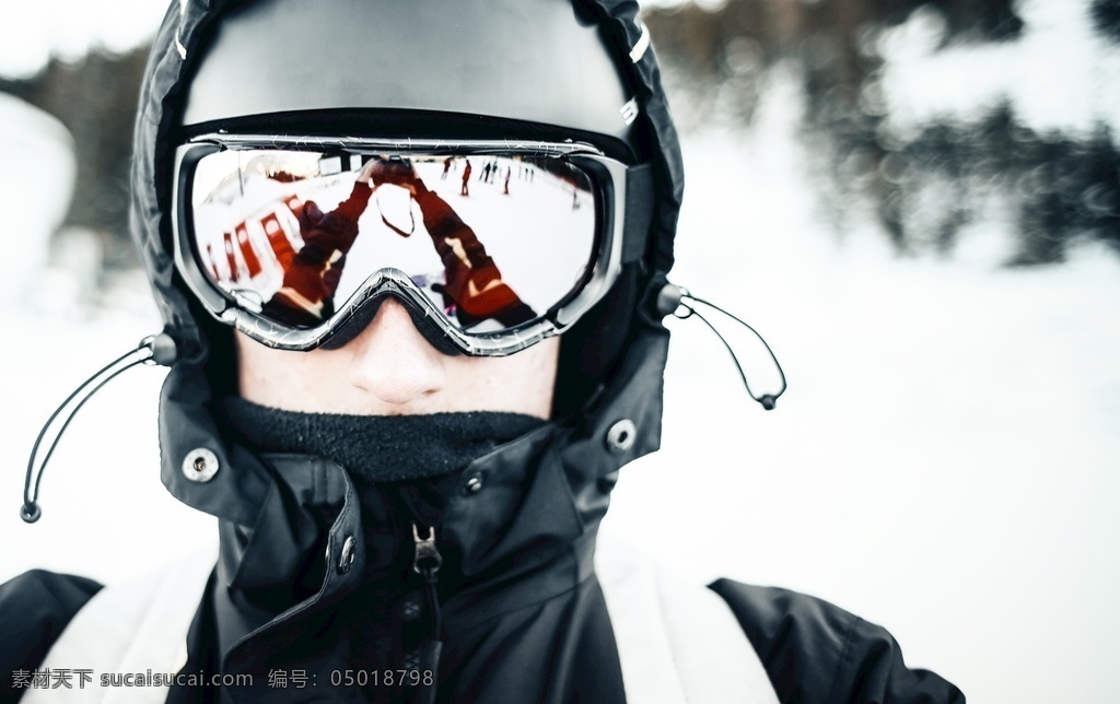 滑雪装备 滑雪 自拍 滑雪眼镜 北方 东北 雪地 人物图库 日常生活