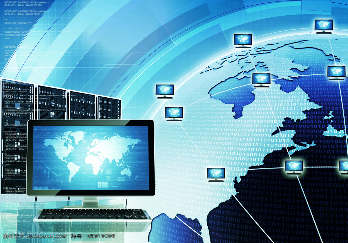 地图 电脑 科技背景 结构图 显示器 通讯网络 现代科技