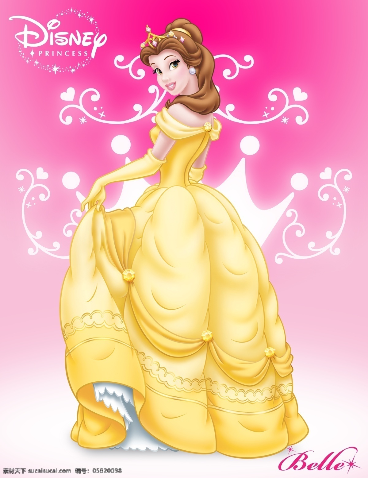 迪士尼 野兽公主 贝儿 belle 2010年 b版 城堡 奇迹发生 美女与野兽 英俊王子 迪士尼小公主 人物 分层 源文件
