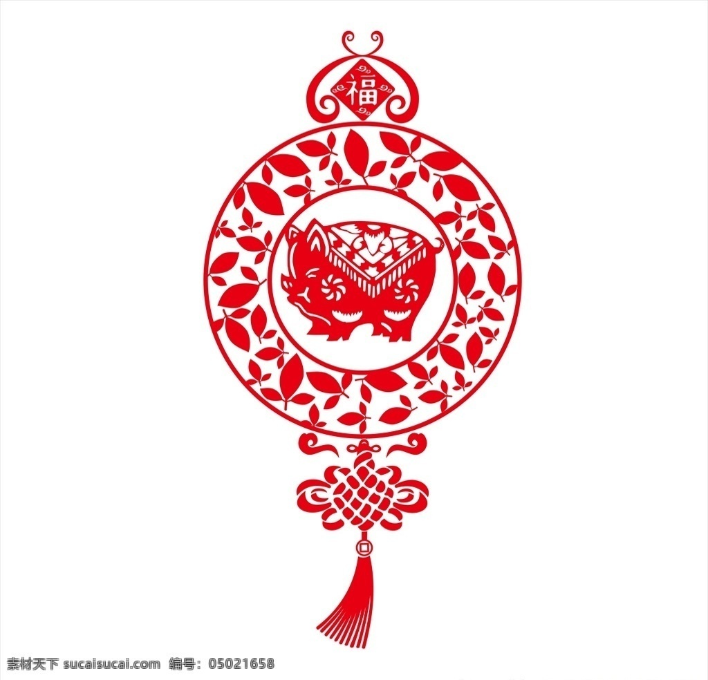 猪年窗花 猪年剪纸 剪纸 猪年 动物 猪形象 窗花挂件 创意猪剪纸 红色猪年 喜庆 元素 室内广告设计