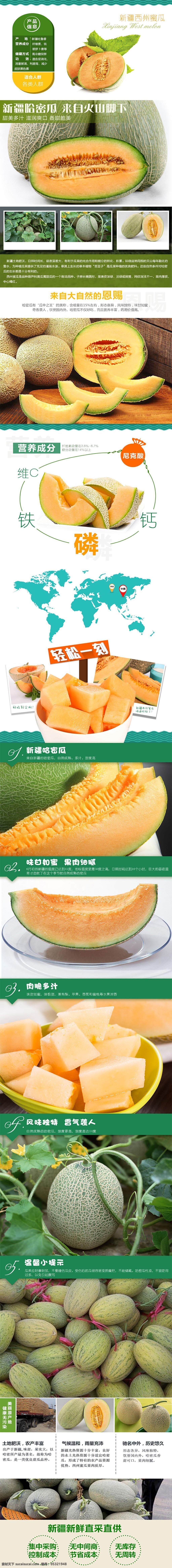水果 淘宝 天猫 哈密瓜 详情 页 模板下载 淘宝首页海报 淘宝详情页 水果详情页 食品 首页 海报 白色