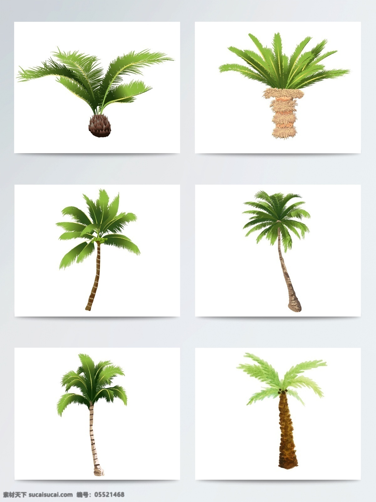 手绘 绿色植物 树木 绿树 植物 手绘植物 矢量素材 ai素材 惊蛰 节气 手绘树木 矢量树木 水彩 水彩插画
