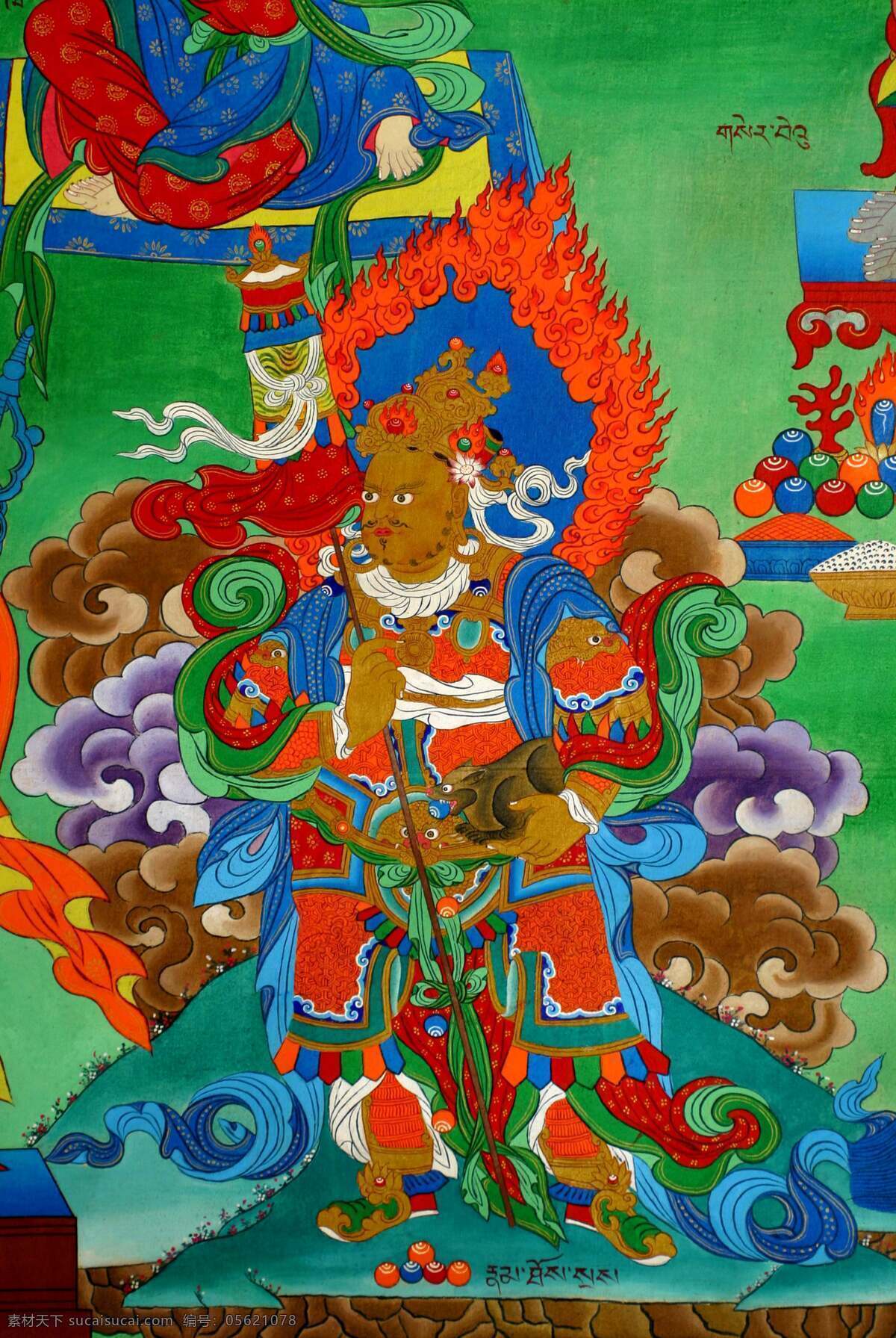 藏传佛教 壁画 康 卡 唐卡 西藏 宗教信仰 文化艺术 艺术瑰宝 藏画 原始 色彩 浓郁 造型 神秘 绘画 工艺 精美绝伦 摄影图库