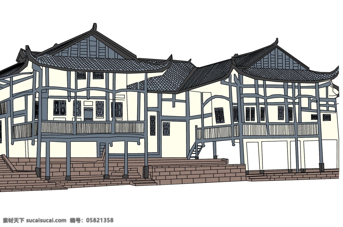 土家吊脚楼 楚韵坊 巴风楚韵 建筑景观 自然景观 矢量手绘 房屋 矢量图 少数名族 文化艺术 绘画书法 枕水人家 小家碧玉 古楼 乌镇一角 木楼 重庆 乌镇 手绘 彩色 特产 特色 旅游景点 名胜古迹 建筑园林