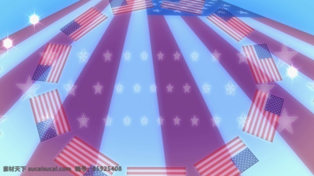 美国 国旗 元素 视频 视频背景 合成视频 活动视频背景 合成视频背景 视频素材 视频模版